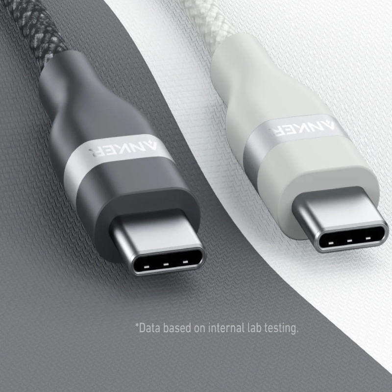 Anker USB-C to USB-C Cable (6ft, 240W, Upcycled-Braided) A82E2H12